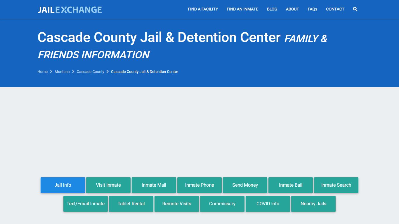 Cascade County Jail & Detention Center Visitation | Mail ...